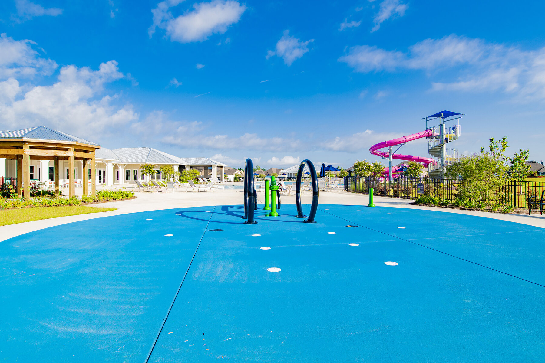 Splash pad at Jubilee Farms